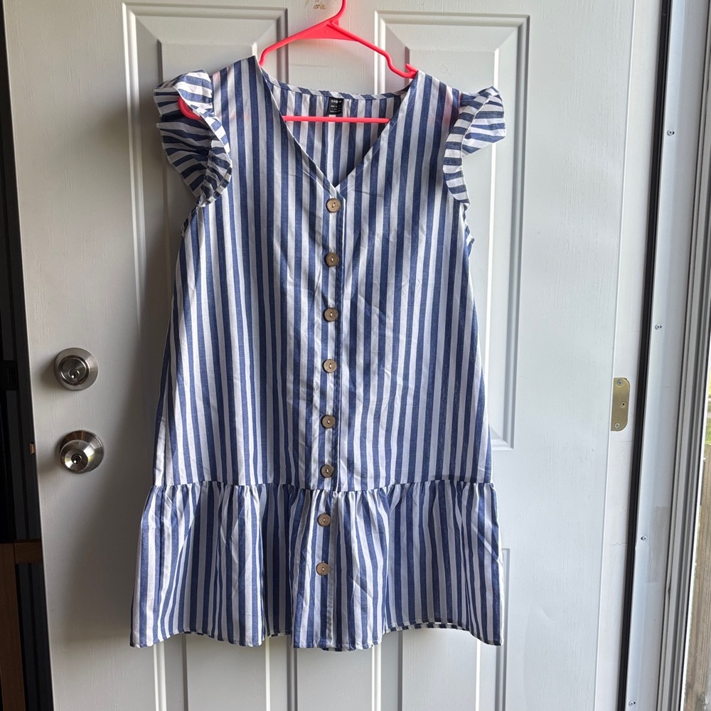 Striped Blue and White Women’s SHEIN Dress